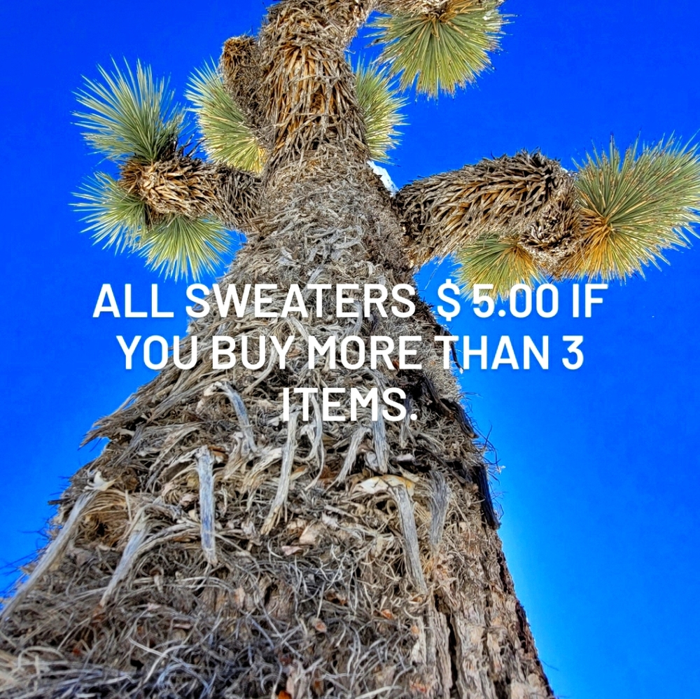 All sweaters special.